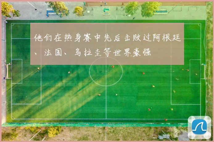 他们在热身赛中先后击败过阿根廷、法国、乌拉圭等世界豪强